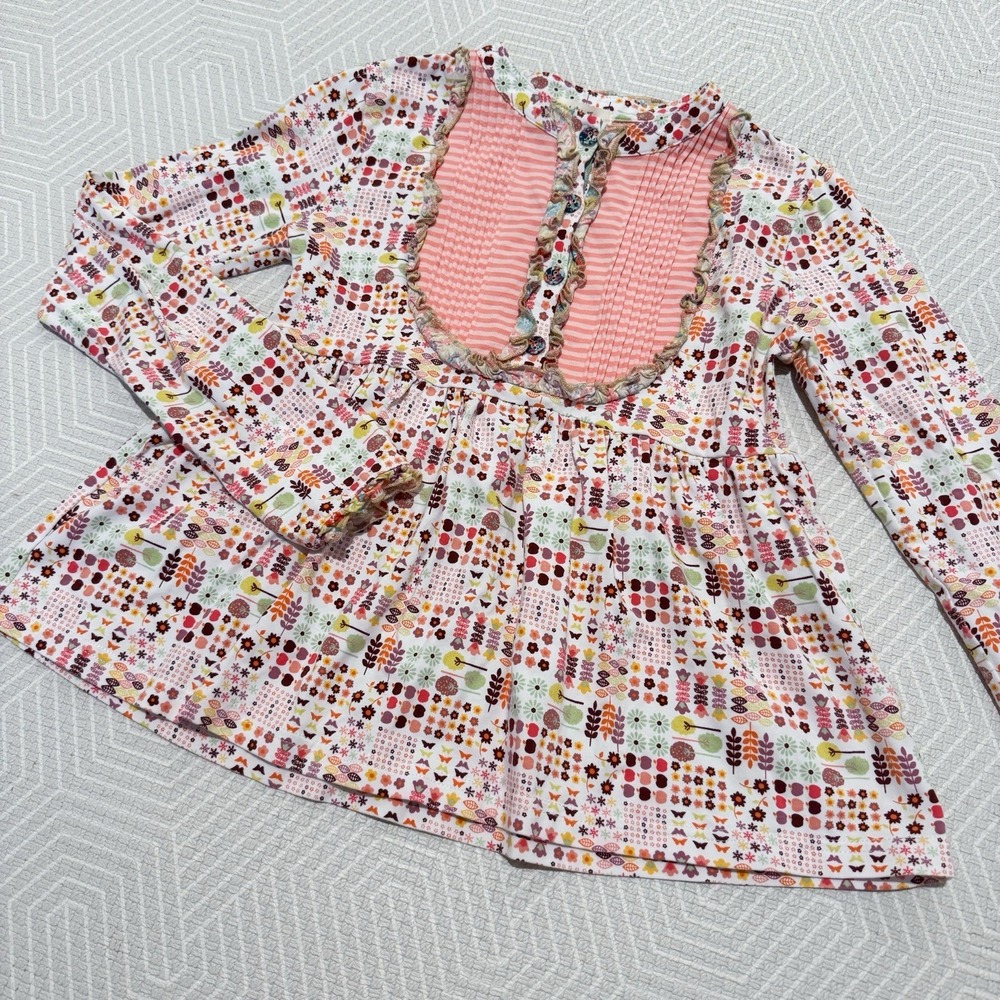 Matilda Jane‎ Size 10 Cornelia Libby Top Tunic Shirt Floral Friends Forever